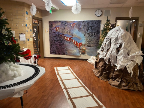 picture of the polar express room